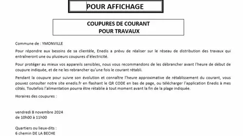 ENEDIS COUPURE DE COURANT 